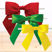 Satin Bows with Twist Ties