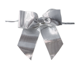 Silver Metallic Bow