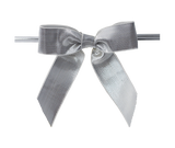 Silver Metallic Bow