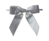 Silver Metallic Bow