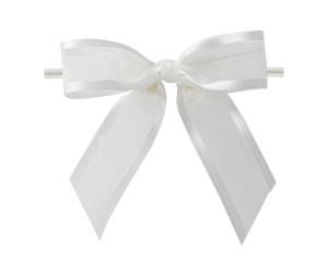 0029 White Ballet Bow