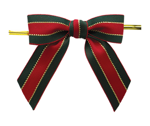 Christmas Stripe Bow