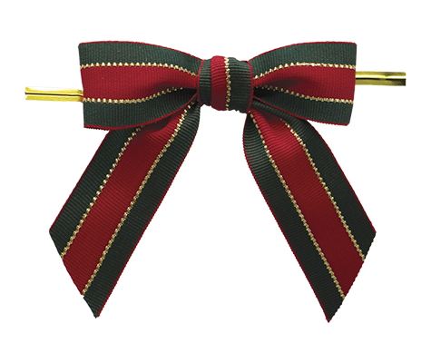 Christmas Stripe Bow