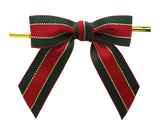 Christmas Stripe Bow