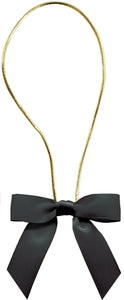 0030 Black Bow + Elastic Loop