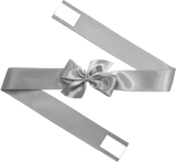 0012 Silver Bow + Ribbon Wrap