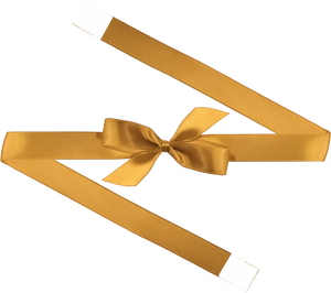 0690 Old Gold Bow + Ribbon Wrap