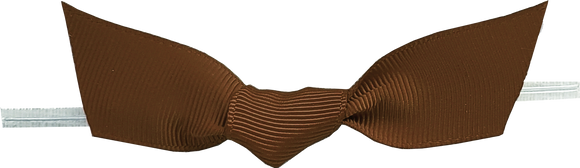 0850 Brown Grosgrain Love Knot Bow