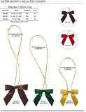 0850 Brown Bow + Elastic Loop