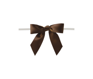 0850 Brown Satin Bow