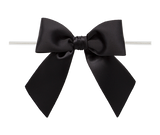 0030 Black Satin Bow