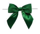 0587 Forest Green Satin Bow