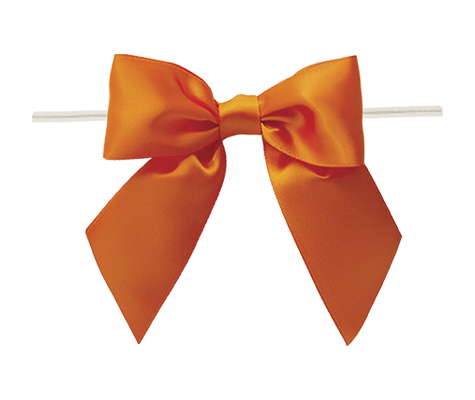 0750 Torrid Orange Satin Bow