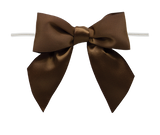 0850 Brown Satin Bow