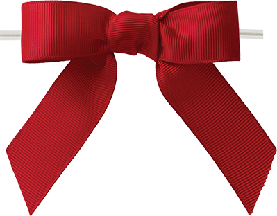 0250 Red Grosgrain Bow