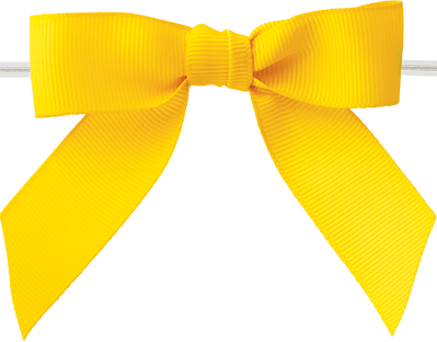 0650 Maize Yellow Grosgrain Bow