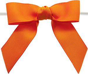 0750 Orange Grosgrain Bow