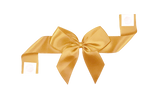 0690 Old Gold Pre-tie Bow with Glue Dot