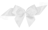 0029 White Pre-tie Bow with Glue Dot