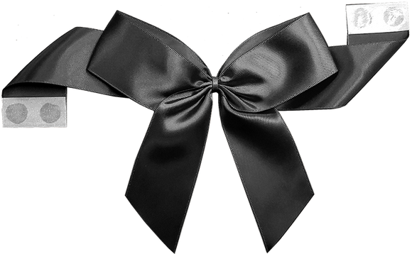 Packaging Express_0030 Black Pretie Bow with Glue Dot