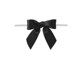 0030 Black Twist Tie Bow