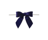 0370 Navy Satin Bow