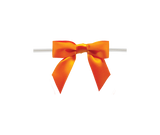 0750 Torrid Orange Twist Tie Bow