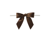 0850 Brown Twist Tie Bow