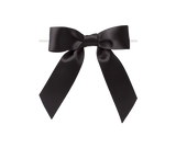 0030 Black Satin Bow