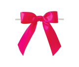 0175 Shocking Pink Satin Bow