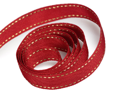 Packaging Express 0250 Red with Gold Stitch Ribbon – Papillon Packaging